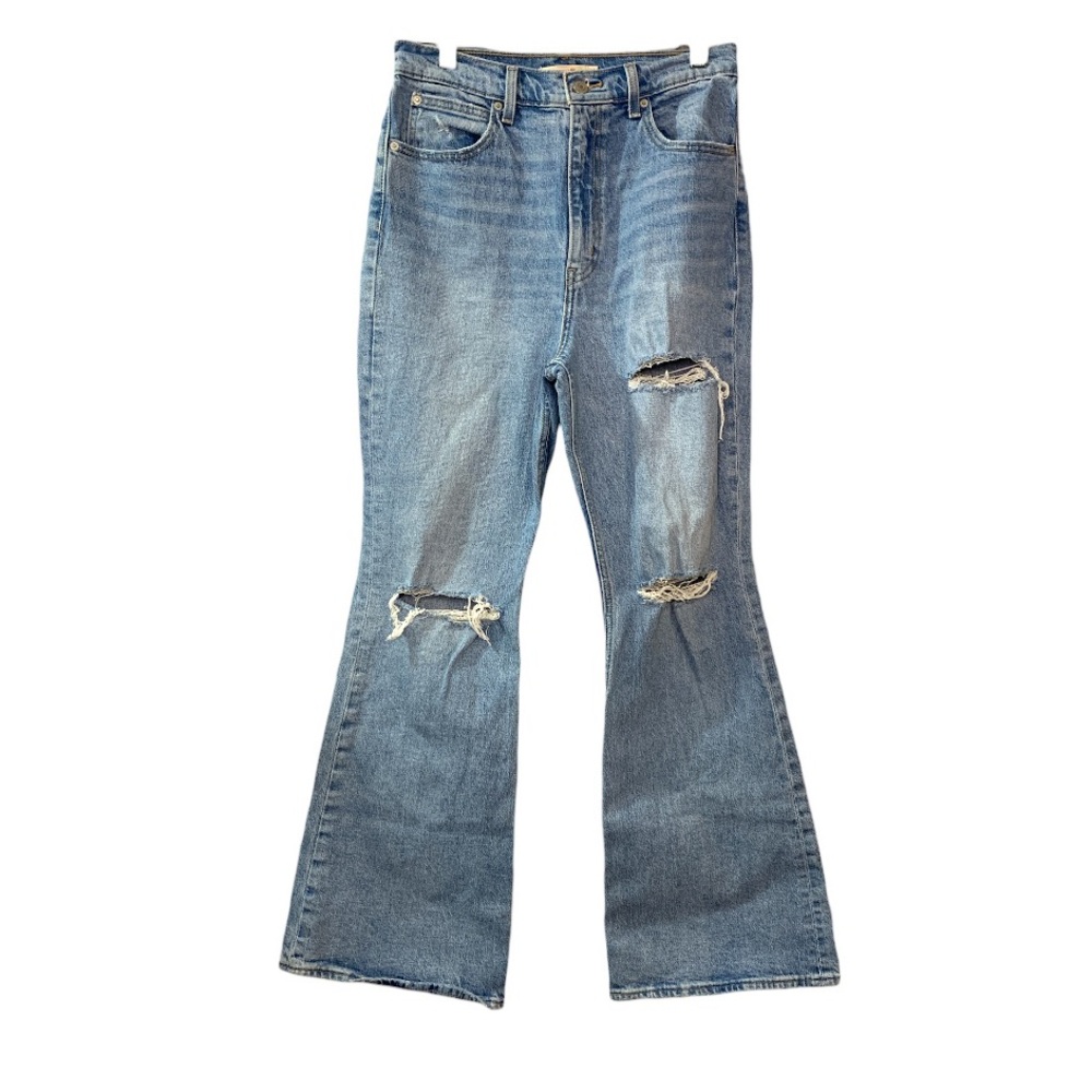 Levi’s Premium 70s High Flare Jeans W29 L32 Denim Distressed Hippie Bohemian